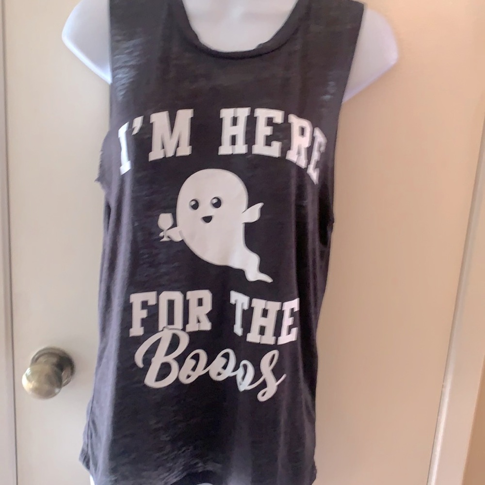 Fifth Sun Halloween top black burnout work out top size S
